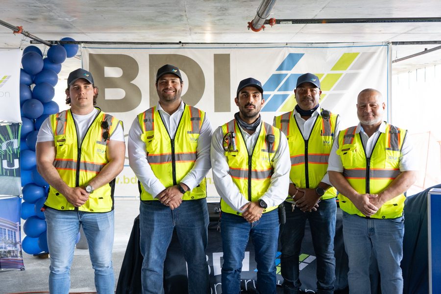 BDI Construction site supervisors at a jobsite appreciation event